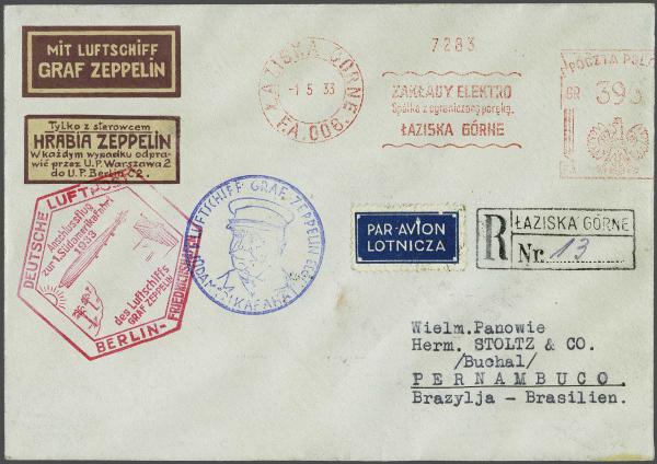 Lot 5195 - europe Poland - Corinphila Auction AG Day 4- Europe & Overseas, Zeppelin-Mail, Die Sammlung Erivan (Part I), Schweiz & Liechtenstein Lot 5195 - europe Poland - Corinphila Auction AG Day 4- Europe & Overseas, Zeppelin-Mail, Die Sammlung Erivan (Part I), Schweiz & Liechtenstein