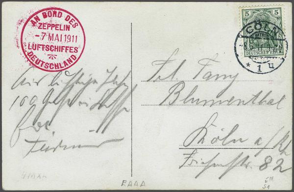 Lot 5015 - germany zeppelin mail -  Corinphila Auction AG Day 4- Europe & Overseas, Zeppelin-Mail, Die Sammlung Erivan (Part I), Schweiz & Liechtenstein