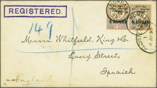 Lot 6295 - brit. colonies british east africa - Corinphila Auction AG Corinphila Auction 291-297 Day 1 Lot 6295 - brit. colonies british east africa - Corinphila Auction AG Corinphila Auction 291-297 Day 1