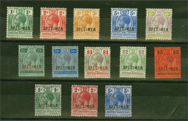Lot 52 - brit. colonies british honduras - Corinphila Auction AG Corinphila Auction 291-297 Day 1 Lot 52 - brit. colonies british honduras - Corinphila Auction AG Corinphila Auction 291-297 Day 1