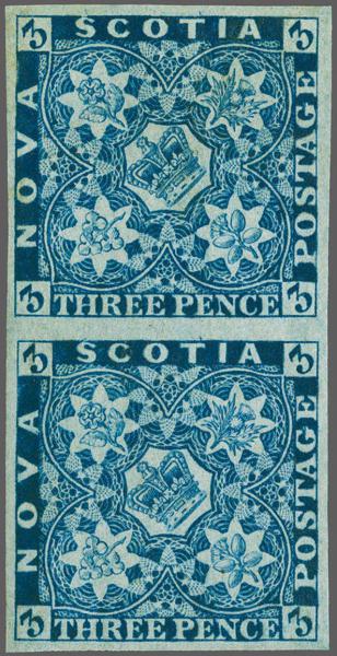 Lot 67 - brit. colonies nova scotia - Corinphila Auction AG Corinphila Auction 291-297 Day 1 Lot 67 - brit. colonies nova scotia - Corinphila Auction AG Corinphila Auction 291-297 Day 1