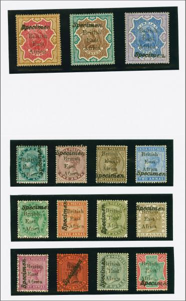 Lot 6378 - brit. colonies british east africa - Corinphila Auction AG Corinphila Auction 291-297 Day 1 Lot 6378 - brit. colonies british east africa - Corinphila Auction AG Corinphila Auction 291-297 Day 1