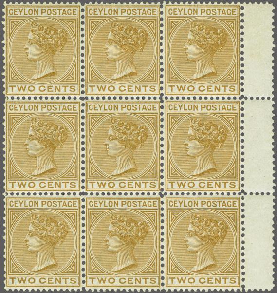 Lot 6174 - brit. colonies Ceylon -  Corinphila Auction AG Corinphila Auction 291-297 Day 1
