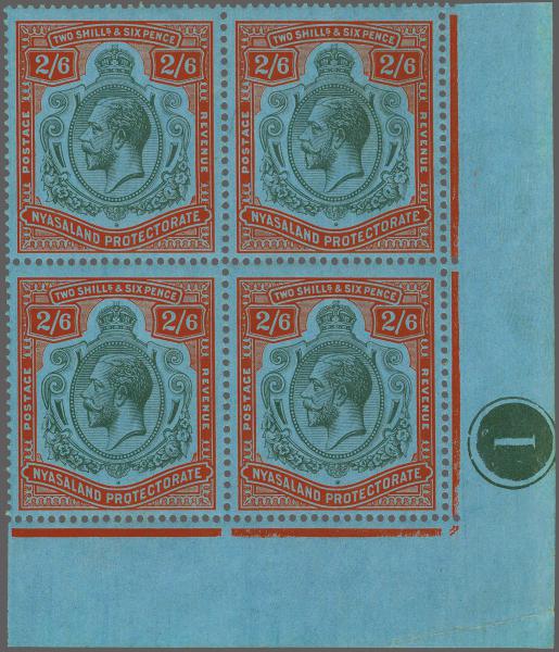 Lot 6528 - brit. colonies Nyassaland British Central Africa - Corinphila Auction AG Corinphila Auction 291-297 Day 1 Lot 6528 - brit. colonies Nyassaland British Central Africa - Corinphila Auction AG Corinphila Auction 291-297 Day 1