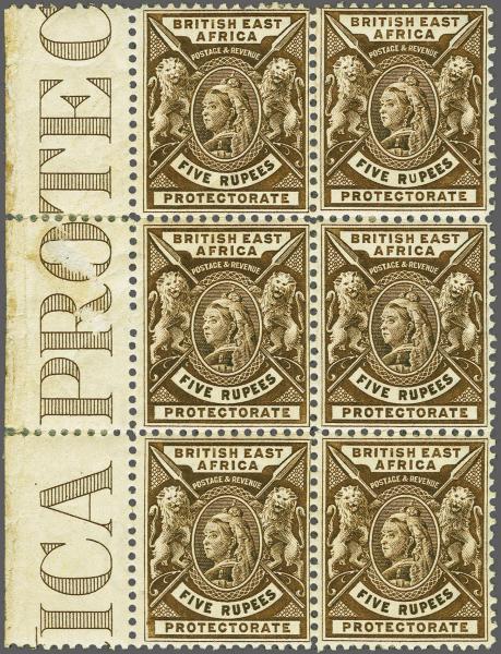 Lot 6423 - brit. colonies british east africa - Corinphila Auction AG Corinphila Auction 291-297 Day 1 Lot 6423 - brit. colonies british east africa - Corinphila Auction AG Corinphila Auction 291-297 Day 1