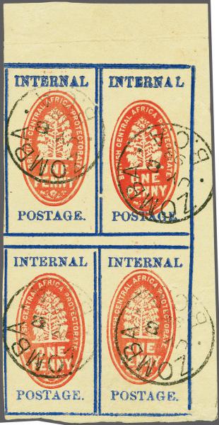 Lot 6488 - brit. colonies Nyassaland British Central Africa -  Corinphila Auction AG Corinphila Auction 291-297 Day 1