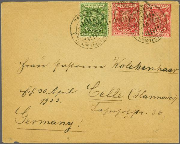 Lot 6414 - brit. colonies british east africa -  Corinphila Auction AG Corinphila Auction 291-297 Day 1