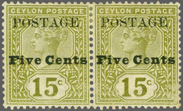 Lot 6214 - brit. colonies Ceylon -  Corinphila Auction AG Corinphila Auction 291-297 Day 1