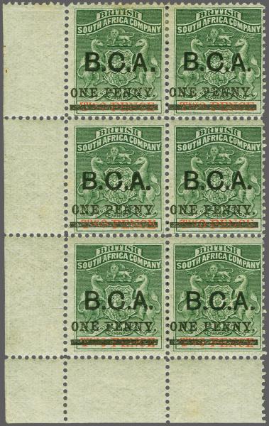 Lot 6452 - brit. colonies Nyassaland British Central Africa - Corinphila Auction AG Corinphila Auction 291-297 Day 1 Lot 6452 - brit. colonies Nyassaland British Central Africa - Corinphila Auction AG Corinphila Auction 291-297 Day 1
