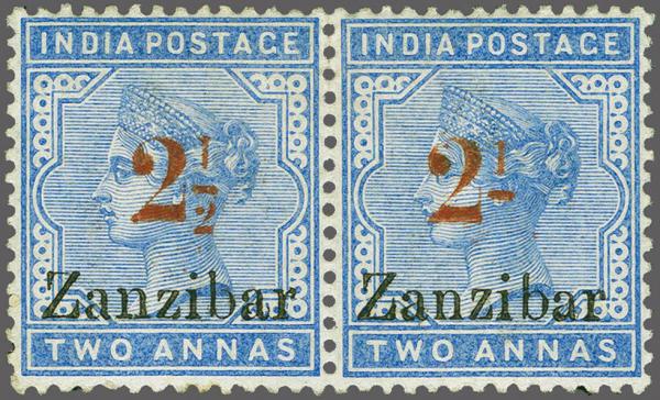 Lot 6634 - brit. colonies sansibar - Corinphila Auction AG Corinphila Auction 291-297 Day 1 Lot 6634 - brit. colonies sansibar - Corinphila Auction AG Corinphila Auction 291-297 Day 1