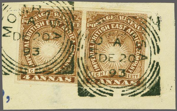 Lot 6326 - brit. colonies british east africa - Corinphila Auction AG Corinphila Auction 291-297 Day 1 Lot 6326 - brit. colonies british east africa - Corinphila Auction AG Corinphila Auction 291-297 Day 1