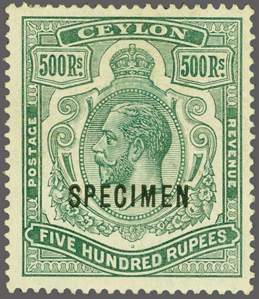 Lot 6249 - brit. colonies Ceylon -  Corinphila Auction AG Corinphila Auction 291-297 Day 1