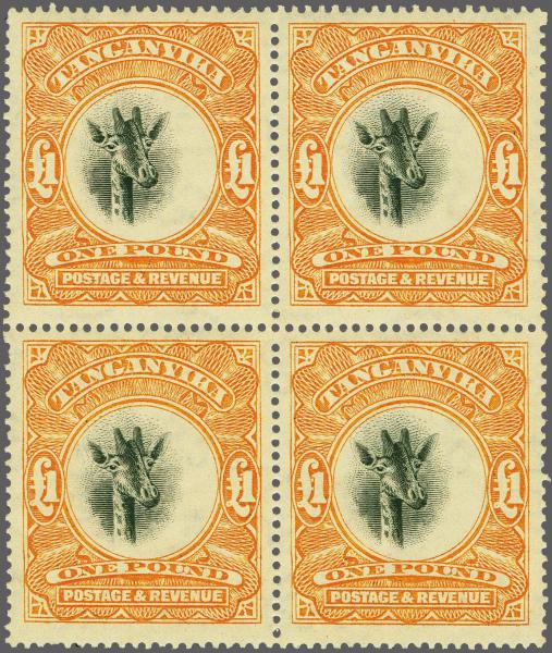 Lot 6595 - brit. colonies tanganyika -  Corinphila Auction AG Corinphila Auction 291-297 Day 1