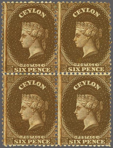 Lot 6157 - brit. colonies Ceylon -  Corinphila Auction AG Corinphila Auction 291-297 Day 1