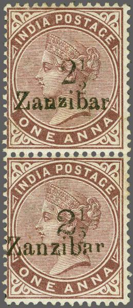 Lot 6627 - brit. colonies sansibar - Corinphila Auction AG Corinphila Auction 291-297 Day 1 Lot 6627 - brit. colonies sansibar - Corinphila Auction AG Corinphila Auction 291-297 Day 1