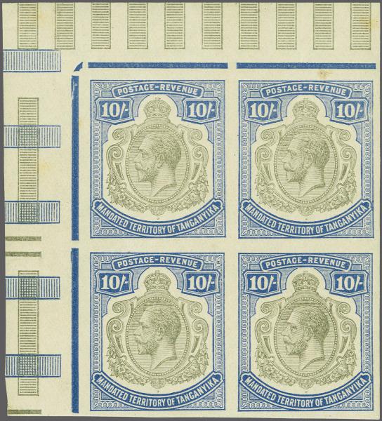 Lot 6600 - brit. colonies tanganyika -  Corinphila Auction AG Corinphila Auction 291-297 Day 1
