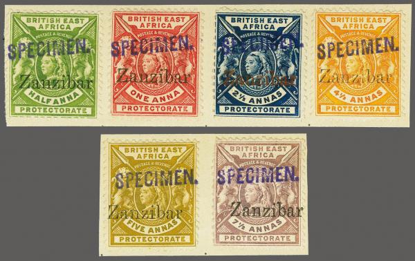 Lot 6643 - brit. colonies sansibar - Corinphila Auction AG Corinphila Auction 291-297 Day 1 Lot 6643 - brit. colonies sansibar - Corinphila Auction AG Corinphila Auction 291-297 Day 1