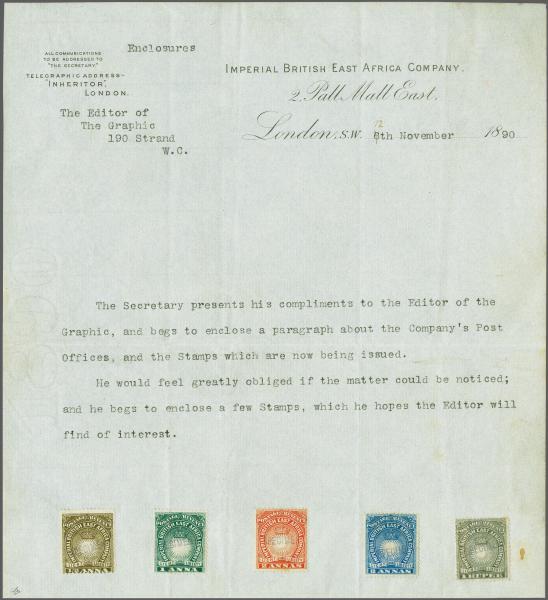 Lot 6306 - brit. colonies british east africa - Corinphila Auction AG Corinphila Auction 291-297 Day 1 Lot 6306 - brit. colonies british east africa - Corinphila Auction AG Corinphila Auction 291-297 Day 1