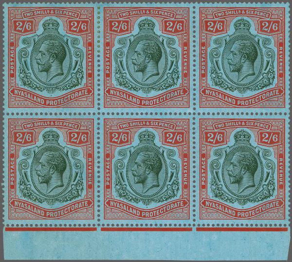 Lot 6525 - brit. colonies Nyassaland British Central Africa - Corinphila Auction AG Corinphila Auction 291-297 Day 1 Lot 6525 - brit. colonies Nyassaland British Central Africa - Corinphila Auction AG Corinphila Auction 291-297 Day 1