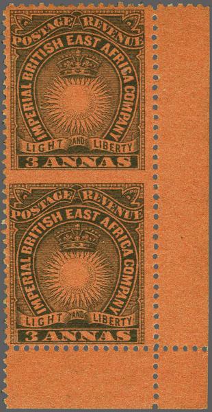 Lot 6325 - brit. colonies british east africa - Corinphila Auction AG Corinphila Auction 291-297 Day 1 Lot 6325 - brit. colonies british east africa - Corinphila Auction AG Corinphila Auction 291-297 Day 1