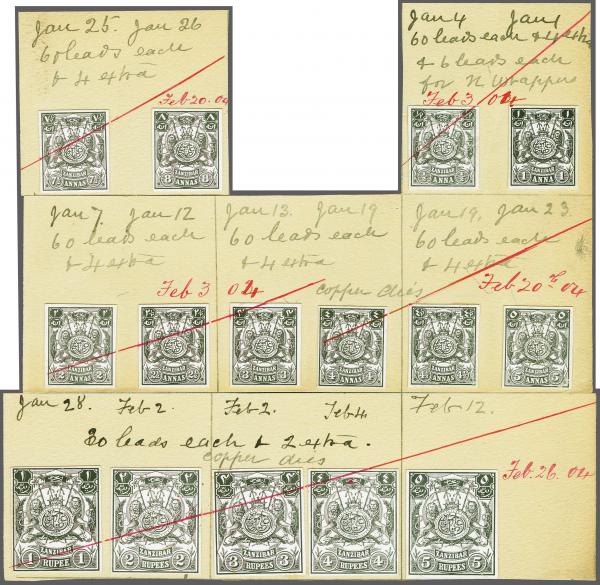 Lot 6658 - brit. colonies sansibar - Corinphila Auction AG Corinphila Auction 291-297 Day 1 Lot 6658 - brit. colonies sansibar - Corinphila Auction AG Corinphila Auction 291-297 Day 1