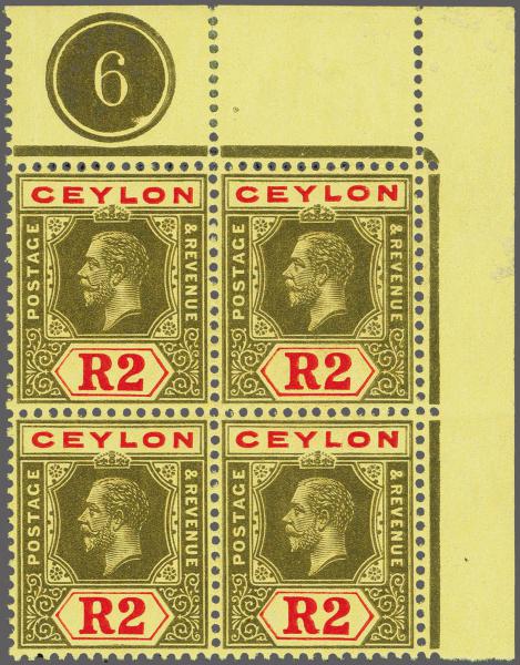 Lot 6239 - brit. colonies Ceylon - Corinphila Auction AG Corinphila Auction 291-297 Day 1 Lot 6239 - brit. colonies Ceylon - Corinphila Auction AG Corinphila Auction 291-297 Day 1