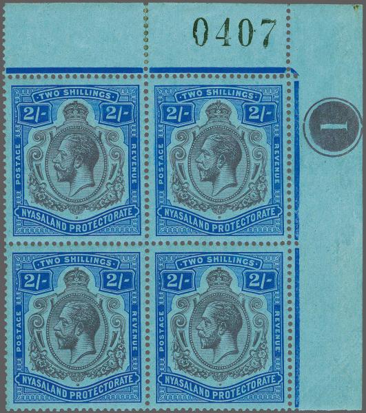 Lot 6524 - brit. colonies Nyassaland British Central Africa - Corinphila Auction AG Corinphila Auction 291-297 Day 1 Lot 6524 - brit. colonies Nyassaland British Central Africa - Corinphila Auction AG Corinphila Auction 291-297 Day 1