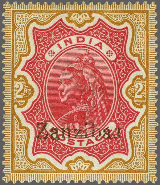 Lot 6623 - brit. colonies sansibar - Corinphila Auction AG Corinphila Auction 291-297 Day 1 Lot 6623 - brit. colonies sansibar - Corinphila Auction AG Corinphila Auction 291-297 Day 1