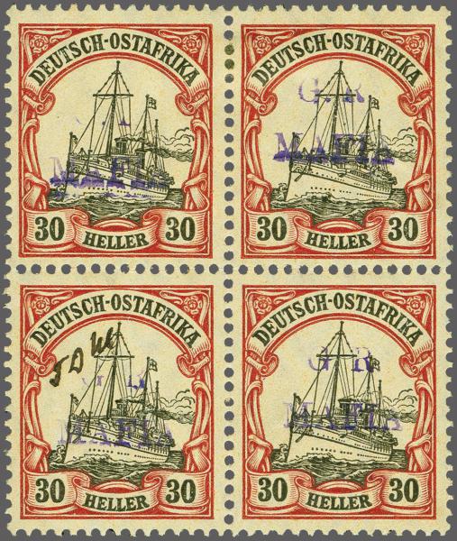 Lot 6550 - brit. colonies tanganyika -  Corinphila Auction AG Corinphila Auction 291-297 Day 1