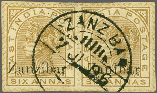 Lot 6620 - brit. colonies sansibar - Corinphila Auction AG Corinphila Auction 291-297 Day 1 Lot 6620 - brit. colonies sansibar - Corinphila Auction AG Corinphila Auction 291-297 Day 1