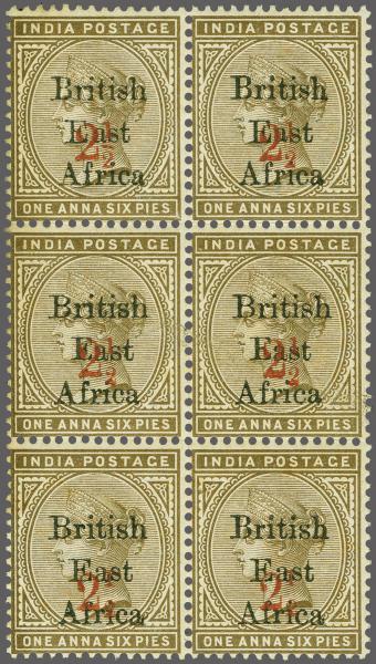 Lot 6410 - brit. colonies british east africa -  Corinphila Auction AG Corinphila Auction 291-297 Day 1