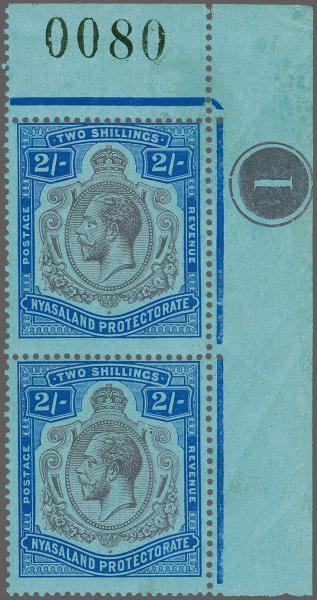 Lot 6523 - brit. colonies Nyassaland British Central Africa - Corinphila Auction AG Corinphila Auction 291-297 Day 1 Lot 6523 - brit. colonies Nyassaland British Central Africa - Corinphila Auction AG Corinphila Auction 291-297 Day 1