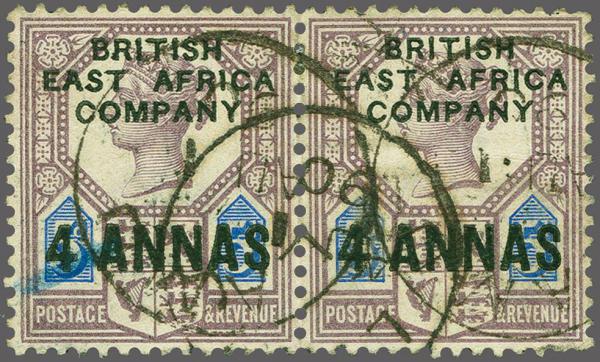 Lot 6294 - brit. colonies british east africa - Corinphila Auction AG Corinphila Auction 291-297 Day 1 Lot 6294 - brit. colonies british east africa - Corinphila Auction AG Corinphila Auction 291-297 Day 1
