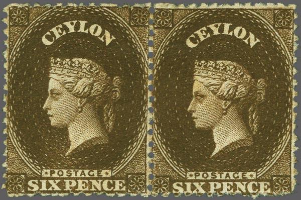 Lot 6105 - brit. colonies Ceylon - Corinphila Auction AG Corinphila Auction 291-297 Day 1 Lot 6105 - brit. colonies Ceylon - Corinphila Auction AG Corinphila Auction 291-297 Day 1
