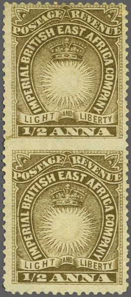 Lot 6304 - brit. colonies british east africa - Corinphila Auction AG Corinphila Auction 291-297 Day 1 Lot 6304 - brit. colonies british east africa - Corinphila Auction AG Corinphila Auction 291-297 Day 1