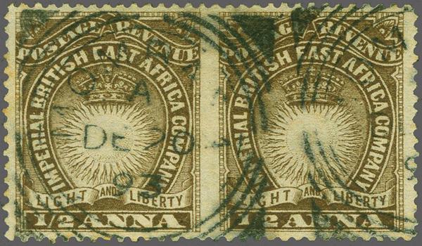 Lot 6302 - brit. colonies british east africa - Corinphila Auction AG Corinphila Auction 291-297 Day 1 Lot 6302 - brit. colonies british east africa - Corinphila Auction AG Corinphila Auction 291-297 Day 1