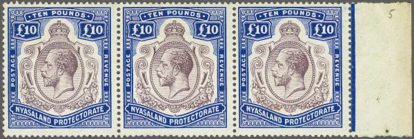 Lot 6521 - brit. colonies Nyassaland British Central Africa - Corinphila Auction AG Corinphila Auction 291-297 Day 1 Lot 6521 - brit. colonies Nyassaland British Central Africa - Corinphila Auction AG Corinphila Auction 291-297 Day 1