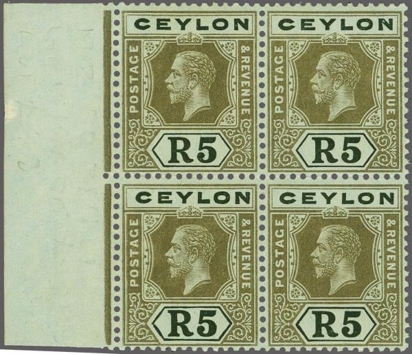 Lot 6240 - brit. colonies Ceylon - Corinphila Auction AG Corinphila Auction 291-297 Day 1 Lot 6240 - brit. colonies Ceylon - Corinphila Auction AG Corinphila Auction 291-297 Day 1