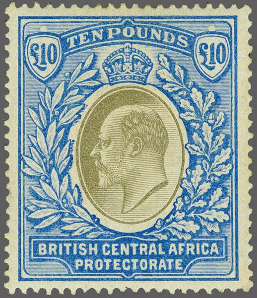 Lot 6501 - brit. colonies Nyassaland British Central Africa - Corinphila Auction AG Corinphila Auction 291-297 Day 1 Lot 6501 - brit. colonies Nyassaland British Central Africa - Corinphila Auction AG Corinphila Auction 291-297 Day 1
