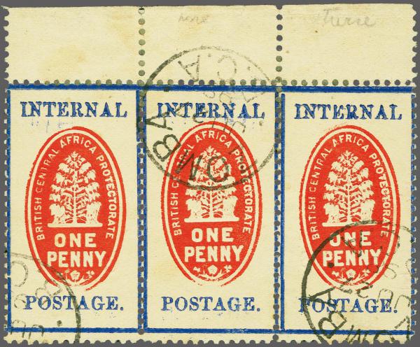 Lot 6490 - brit. colonies Nyassaland British Central Africa -  Corinphila Auction AG Corinphila Auction 291-297 Day 1