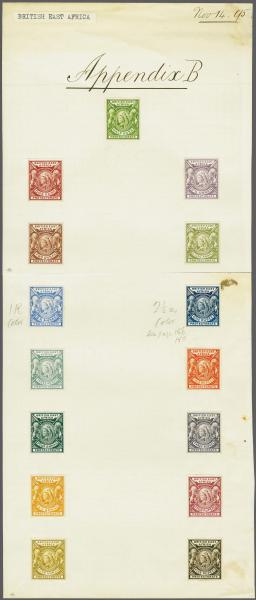 Lot 6412 - brit. colonies british east africa -  Corinphila Auction AG Corinphila Auction 291-297 Day 1