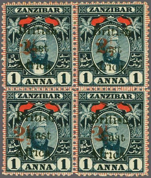 Lot 6432 - brit. colonies british east africa - Corinphila Auction AG Corinphila Auction 291-297 Day 1 Lot 6432 - brit. colonies british east africa - Corinphila Auction AG Corinphila Auction 291-297 Day 1