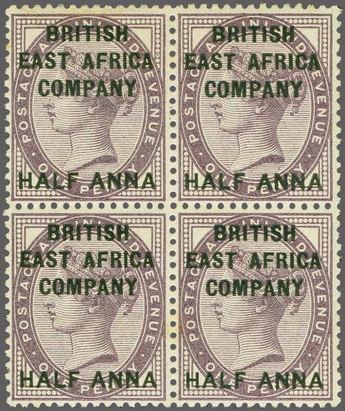 Lot 6283 - brit. colonies british east africa - Corinphila Auction AG Corinphila Auction 291-297 Day 1 Lot 6283 - brit. colonies british east africa - Corinphila Auction AG Corinphila Auction 291-297 Day 1