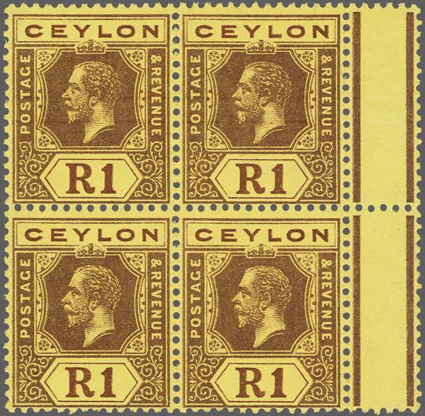 Lot 6237 - brit. colonies Ceylon - Corinphila Auction AG Corinphila Auction 291-297 Day 1 Lot 6237 - brit. colonies Ceylon - Corinphila Auction AG Corinphila Auction 291-297 Day 1