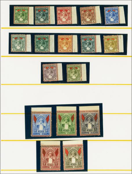 Lot 6652 - brit. colonies sansibar - Corinphila Auction AG Corinphila Auction 291-297 Day 1 Lot 6652 - brit. colonies sansibar - Corinphila Auction AG Corinphila Auction 291-297 Day 1