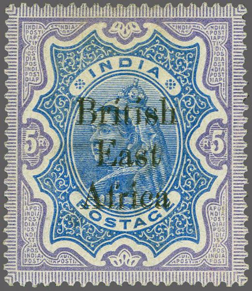 Lot 6408 - brit. colonies british east africa -  Corinphila Auction AG Corinphila Auction 291-297 Day 1