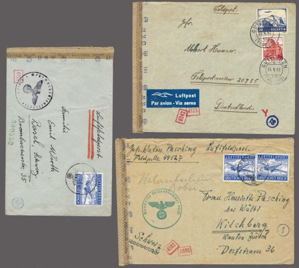 Lot 9340 - Switzerland airmail -  Corinphila Auction AG Auction 309-320 - Europe & Overseas - Day 6