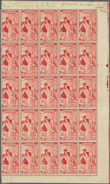 Lot 8571 - Switzerland Standing Helvetia, Numerals, UPU -  Corinphila Auction AG Auction 309-320 - Schweiz Bundespost Altschweiz - Day 7