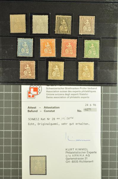 Lot 9427 - Switzerland sitting helvetia perf. -  Corinphila Auction AG Auction 309-320 - Europe & Overseas - Day 6